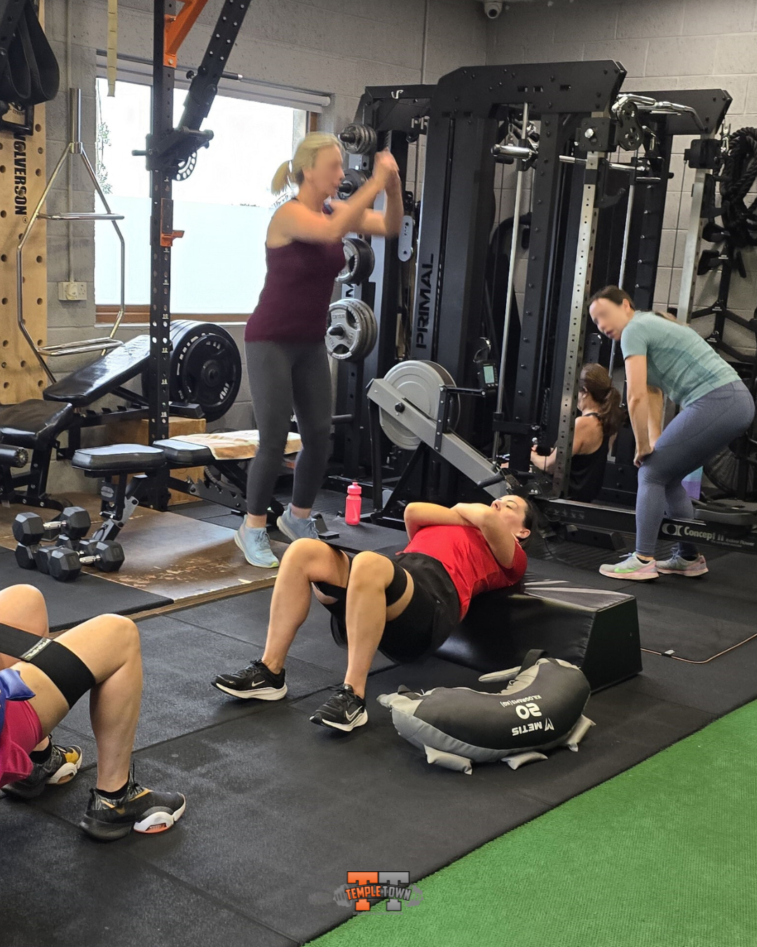 Small group strength training accountability at Templetown Carlingford